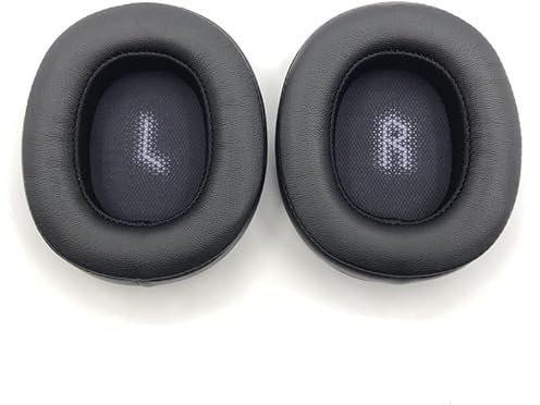 Almohadillas para auriculares JBL E55BT, almohadillas de repuesto para auriculares con esponja de memoria más suave, piel de proteína, aislamiento de ruido, fundas de auriculares (negro)