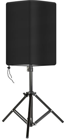 Speaker Cover, Heavy Duty Outdoor Speaker Covers Waterproof 12 Inch PA/DJ Powered Speaker Mounted on Stand Dust Cover (19L x 20W x 30H)