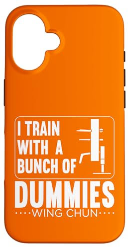 Ich trainiere mit ein paar Dummies Wing Chun Martial Arts Hülle für iPhone 16