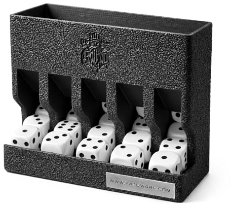 Tabletop Dice Dispenser for 16mm Dice – Automatic Dice Organiser for RPG & Wargaming – Dice Holder Compatible with Warhammer, DND, Tabletop Games & Miniature Battles