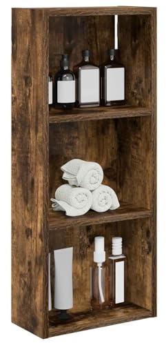 vidaXL Badezimmer-Wandschrank Räuchereiche 30 x 14 x 70 cm