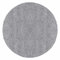 Teppium Moderner Hochflor Teppich Wohnzimmer 160 cm Rund Hellgrau - Shaggy Flauschiger Teppich, Extra Weich, Pflegeleicht und Einfarbig - für Schlafzimmer, Küche und Esszimmer