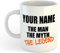 UNGROL Personalised The Man The Myth The Legend Mug - 10oz Ceramic, Bright Color, Add Your Name