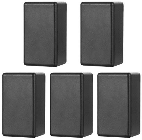 UKCOCO Scatola Derivazione Esterna: 5 Pezzi Scatola di Giunzione Cavi Custodia Elettronica per Progetti Elettrici,61 x 36 x 25 mm,Nero