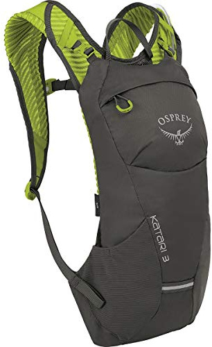 Osprey Katari 3 Trinkrucksack für Männer, mit Hydraulics™ LT 2,5-Liter-Trinkblase - Lime Stone (O/S)