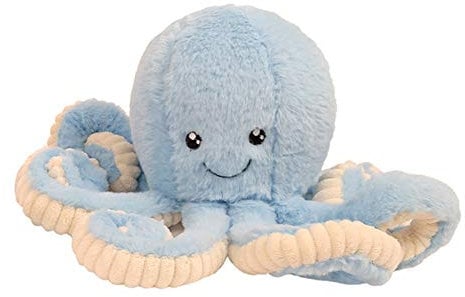 FeiWen Pieuvre Peluche Animaux en Peluche Cadeaux pour Enfants Cadeaux de Noël (Bleu, 40cm)