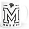 Moonworks® Kaffee-Tasse Initiale Name Sparta Helm personalisierbares Motiv Geschenk Männer College Style weiß Keramik-Tasse