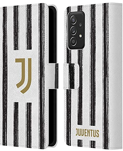 Head Case Designs Offiziell Offizielle Juventus Football Club Home 2020/21 Match Kit Leder Brieftaschen Handyhülle Hülle Huelle kompatibel mit Galaxy A52 / A52s / 5G (2021)
