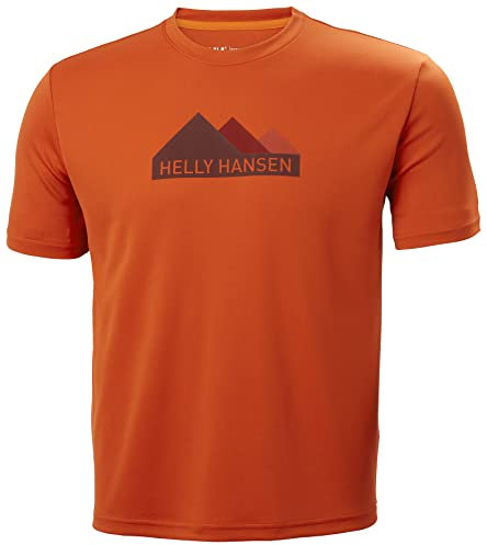 Helly Hansen Mens Tech Graphic HH T-Shirt, S, Patrol Orange