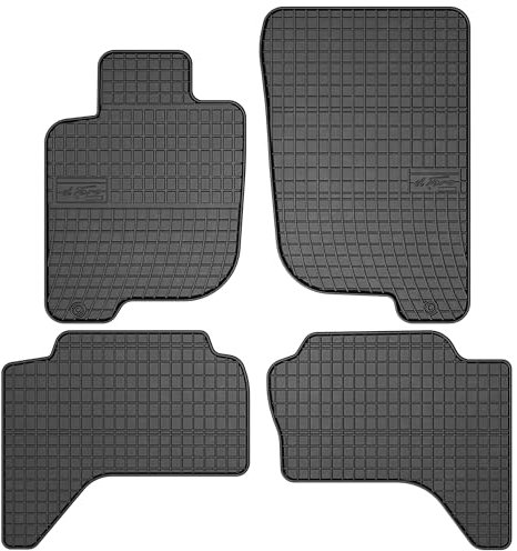MOTOS Gummimatten Auto Fussmatte passend für Mitsubishi L200 IV 2005-2015 pickup, pickup Verbessern Sie Ihren Reisekomfort mit Antirutschmatte Auto - Allwetter fußmatten Auto, Schutz vor Verschmutzung