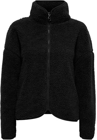 OXMO OXTonje Damen Sweatjacke Cardigan, S, Black (194007)