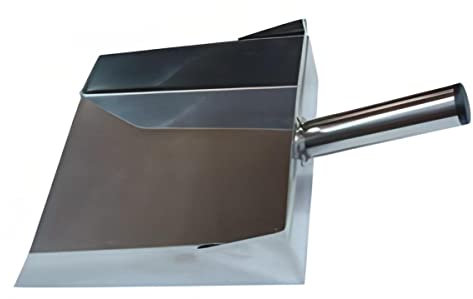Pelle à Cendre pour cheminée, Ramasse poussière en Acier Inoxydable Coloris Gris - 25 x 21 cm