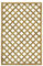 TheGoodGarden Grigliato in Legno Pannello Frangivista impregnato in Autoclave Maglia Diagonale Trendy Color Naturale 60X180 cm - Spedizione Gratuita da 99€