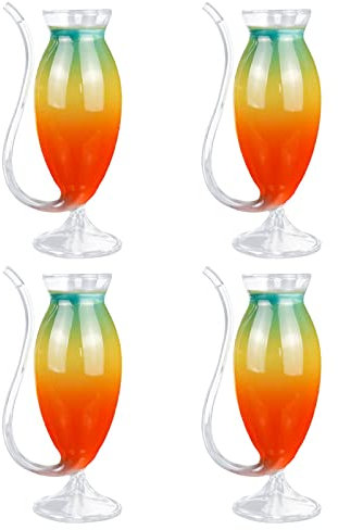 EESLL Weinglas, kreatives Vampirglas, Cocktailglas mit Trinkröhrchen, Strohhalm, Saftbecher, Klarglas, Weindekanter, Tassen (250 ml)