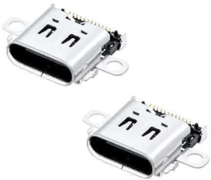 Mcbazel 2 Pièces Switch Connecteur de Prise de Charge, Remplacement du Connecteur de Port de Charge de Type-C pour Nintendo Switch Console Only
