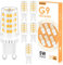 Cnkeeo G9 LED Lampe Warmweiß 3000K, 5W G9 LED Leuchtmittel Ersatz 50W Halogenlampen, 500LM, 360° Abstrahlwinkel, Nicht Dimmbar Kein Flimmern, Geeignet für Kronleuchter Interieur Dekoration 6er Pack