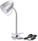 Aigostar Klemmlampe Retro， Schreibtischlampe Klemmbar， Ohne Glühbirne， Passend für E27 Modell LED Glühbirne， Flexibler Metallarm， 153cm Kabel mit Schalter， Leselampe Bett， Klemmleuchte， Silber