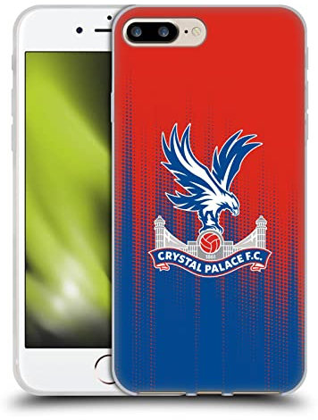 Head Case Designs Officially Licensed Crystal Palace FC Halftone Crest Gel Case [Military Grade Protection] Compatible With Apple iPhone 7 Plus/iPhone 8 Plus