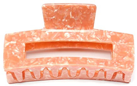 QinGoo Riesen Orange Acetat Haarklammer Groß Klauen Haarspange Schöne Damen Haarschmuck Elegant Haar-Accessoire 1stück(13cm*6cm,Orange)