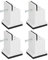 lyrlody Raised Bed Blocks, 4pcs Adjustable Furniture Risers with Screw Clamp Rubber Bed Couch Risers Table Desk Feet Leg Riser for Cabinet Sofa Feet Lifting (White)
