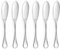 COUZON - Couteau/palette à poisson - Lot de 6 - Le Perle - Acier inoxydable 18/10, Finition Miroir, Epaisseur 3.5 mm, Longueur 204 mm - Inox
