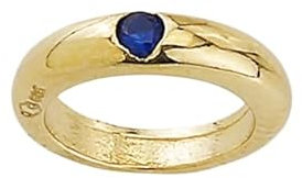 JC Schmuck | Kinder Taufring mit Rubin zauberhafter Einzelring 585 Gold Taufschmuck für Mädchen und Jungen Geschenkidee zur Taufe Geburtsring Anhänger 8400