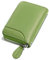 GADIEMKENSD Women Credit Card Holder Small Rfid Wallet Zipper for Travel Leather Accordion Wallets Inserts Case Photo Business Cards Organizer Cute Compact Credit Card Slot Cash Slots Apple Green