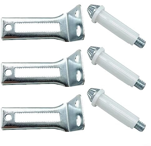 Kit de réparation de porte pliante 6 pièces, quincaillerie de porte de placard pour portes de 2,5 cm à 3,5 cm d'épaisseur