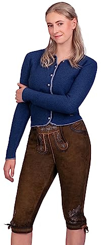 Edelnice Trachtenmode Bayerische Traditionelle Wildbock Kniebund Lederhose Damen Juliane Gr. 32-50