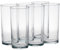 Queensway Home & Dining Set of 6 Clear Glass Tall Water Juice Drinking Highball Tumbler Glasses 200ml