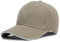 Generisch Baseballkappe für Herren und Damen, Basecap, Kappe, Hüte, verstellbar, einfarbig, Unisex, Einheitsgröße, Sonnenmütze (Baumwolle/Acryl, Khaki/Weiß)
