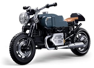 BirnePower Klemmbausteine Spielbausteine Spielset City Stadt Bausatz Spielfigur 191 Teile Motorrad RNINEMS Motor Bike Bausteine Spielzeug G198831