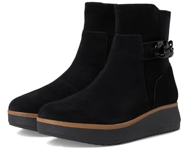 Clarks Bottines Zylah Rose pour femme, Daim noir, 38 EU