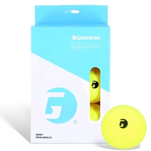 Gamma Librarian Schaumstoffbälle für Pickleball-Training mit echtem Sprungverhalten auf allen Oberflächen, USAP-zertifiziert, geräuscharm, für Parks und Wohnanlagen geeignet, für den Innen- und