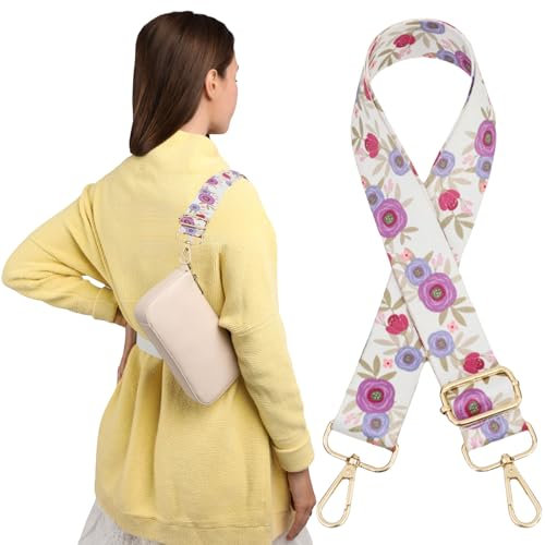 Traziewell Taschengurt 3.8 cm Schultergurt für Taschen Mehrfarbiger Verstellbarer Breiter Schultergurt, Schulterriemen für Taschen für Damen und Herren 80-130cm Verstellbarer Ersatz-Taschengurt 0918