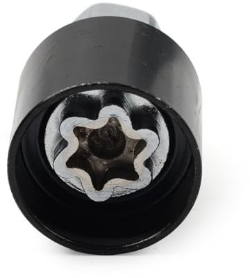 SIKUAI Locking Wheel Nut Lug Screw Key Removal Scoket Adaptor Tool 193 Black & Silver Metal For Vauxhall Variety Vehicles Car 1pc