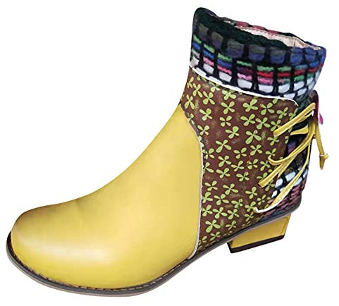 offerte Stivali Donna Gambale Curvy Stivaletto Donna Estivo con Zeppa Interna Traforato Stivali Donna Pelle Nera Stivali da Donna Stivaletti Donna Estive in Pelle Stivali