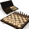 38 cm Holz Klapp-Schach- und Dame-Set, 2-in-1 Brettspiel, 7,6 cm König Staunton Figuren, 2 zusätzliche Damen (Vintage)