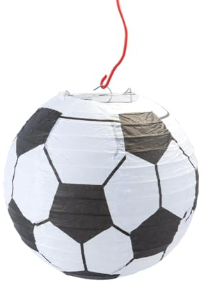 Hoite 20cm Papier Fußball Lampenschirm Jungen Schlafzimmer Deckenleuchte Abdeckung Sport Fußball Laterne Anhänger Hängende Dekoration Faltbare DIY