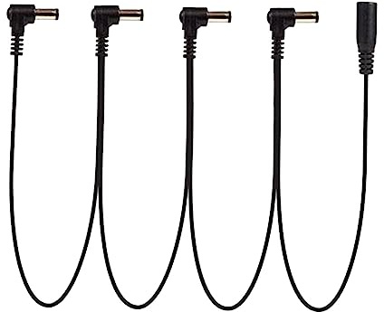 Daisy Chain Effektkabel, 9 V Gleichstrom, für Akustikgitarre, E-Gitarre, Keyboard, 4-Wege