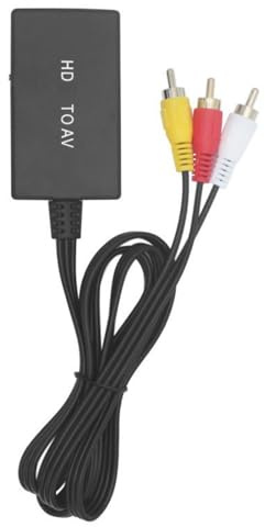 YUGSHNKFC HDTV auf 3RCA Konverter 1080P Composite Switcher Adapter Composite auf HDTV