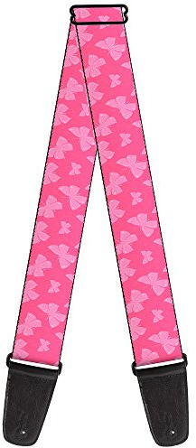 Buckle-Down Guitar Strap - Butterflies Pink - 2 Wide - 29-54 Length