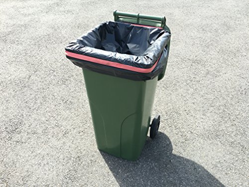 100 housses pour conteneur 120L - noir 30µ
