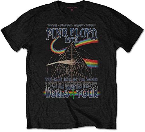 Pink Floyd T Shirt Assorted Lunatics Band Logo Nue offiziell Herren Schwarz