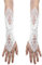 IBLUELOVER Spitzenhandschuhe Netzhandschuhe Spitze Handschuhe Ellenbogen Lang Fingerlos Handschuhe Sommer Sonnenschutz Handchuhe Blumen Mädchenhandschuhe für Oper Hochzeit Party Karneval Tanzen