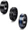 Milacolato 3 Ringe Herren Schwarz Fidget Ring Edelstahl Spinner Ring Cool Gedrehter Kette Anxiety Ring Keltischer Drache Bandring Engagement Ring Eheringe 8mm Breit