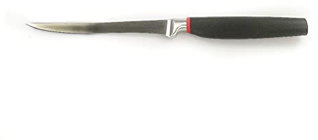 TUPPERWARE TW Filetiermesser Filetier Messer Chef-Serie Pro Filier Messer Filiermesser Chef Serie schwarz rot