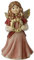 Goebel Engelfigur Weihnachtsgrüße mit Swarovski Stern, aus Porzellan hergestellt, Höhe: 15 cm, 41-634-29-1