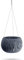 Prosperplast Bowl Sandy WS Kunststoff mit Tank in Anthrazit, 16,1 (H) x 23,8 (B) x 23,8 (T) cm