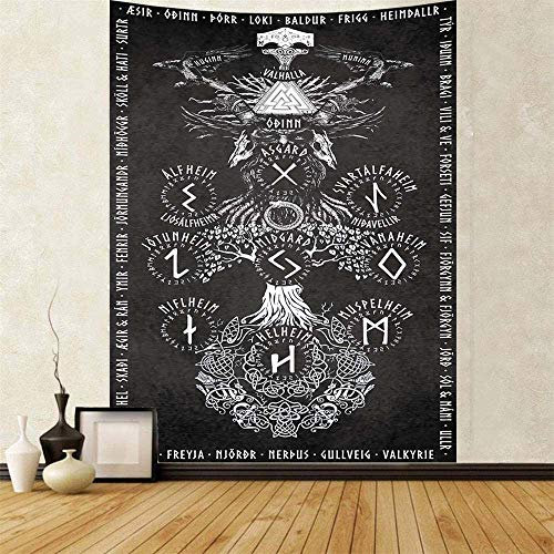 Puurbol Wikinger nordisch Wandteppich Wandbehang Ästhetisch Wand Dekoration